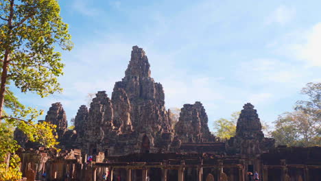 hyperlapse at world heritage angkor wot temple, cambodia