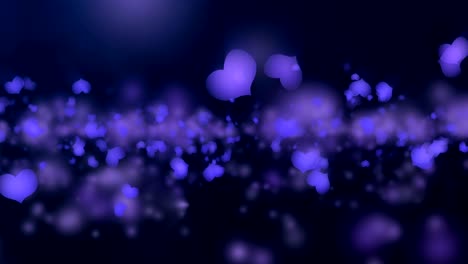 la animación del día de san valentín azul.