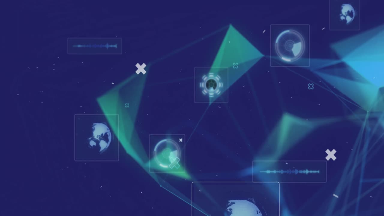 연결 네트워크의 애니메이션과 인터페이스의 범위 스캐닝