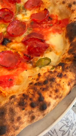 close-up of pepperoni pizza