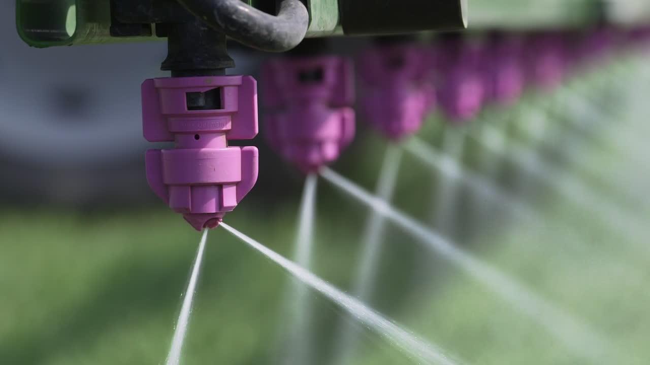 스프레이 노즐의 클로즈업