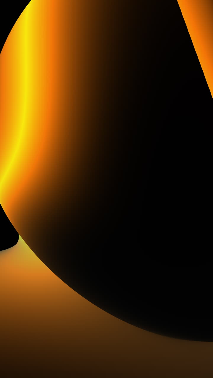 Shadows animate over modern 3D orange-yellow dynamic design background