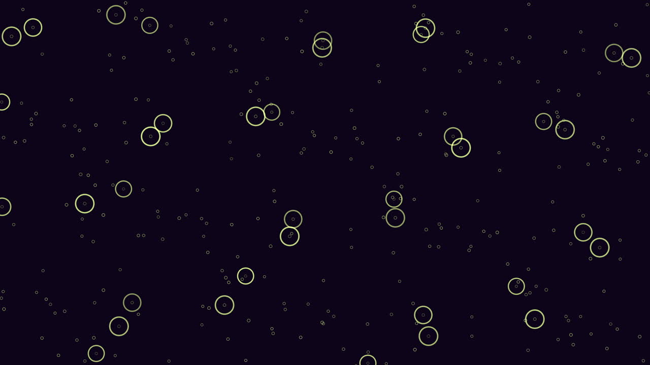 Mesmerizing black and blue pattern with floating white circles