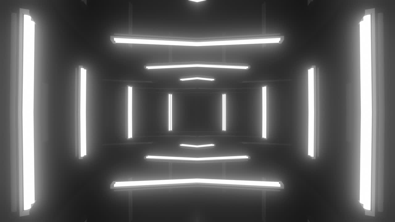 túnel de neón abstracto