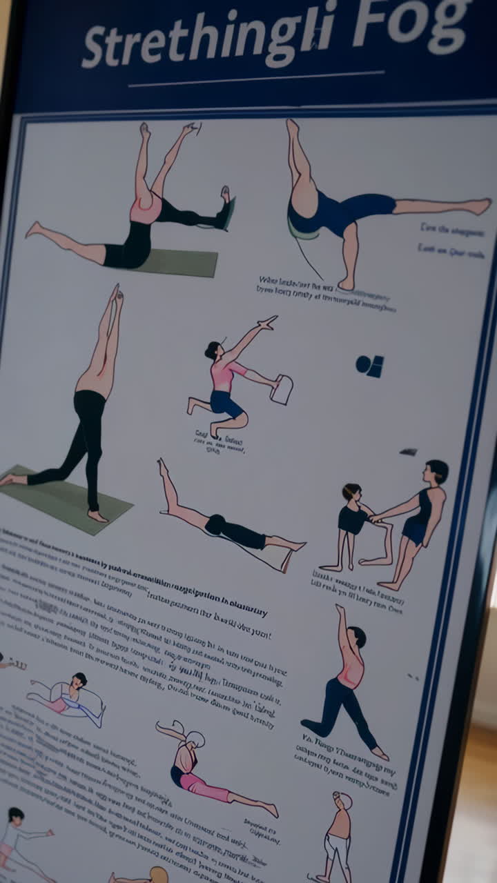 Yoga and Ballet Exercise Illustrations