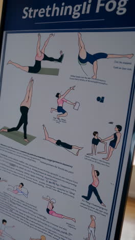 yoga and ballet exercise illustrations