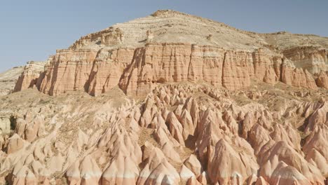 beautiful natural rock formations red valley cappadoccia fairy chimneys