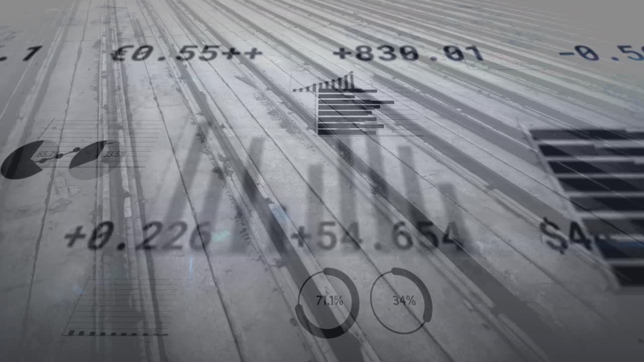 金融データ処理のアニメーション