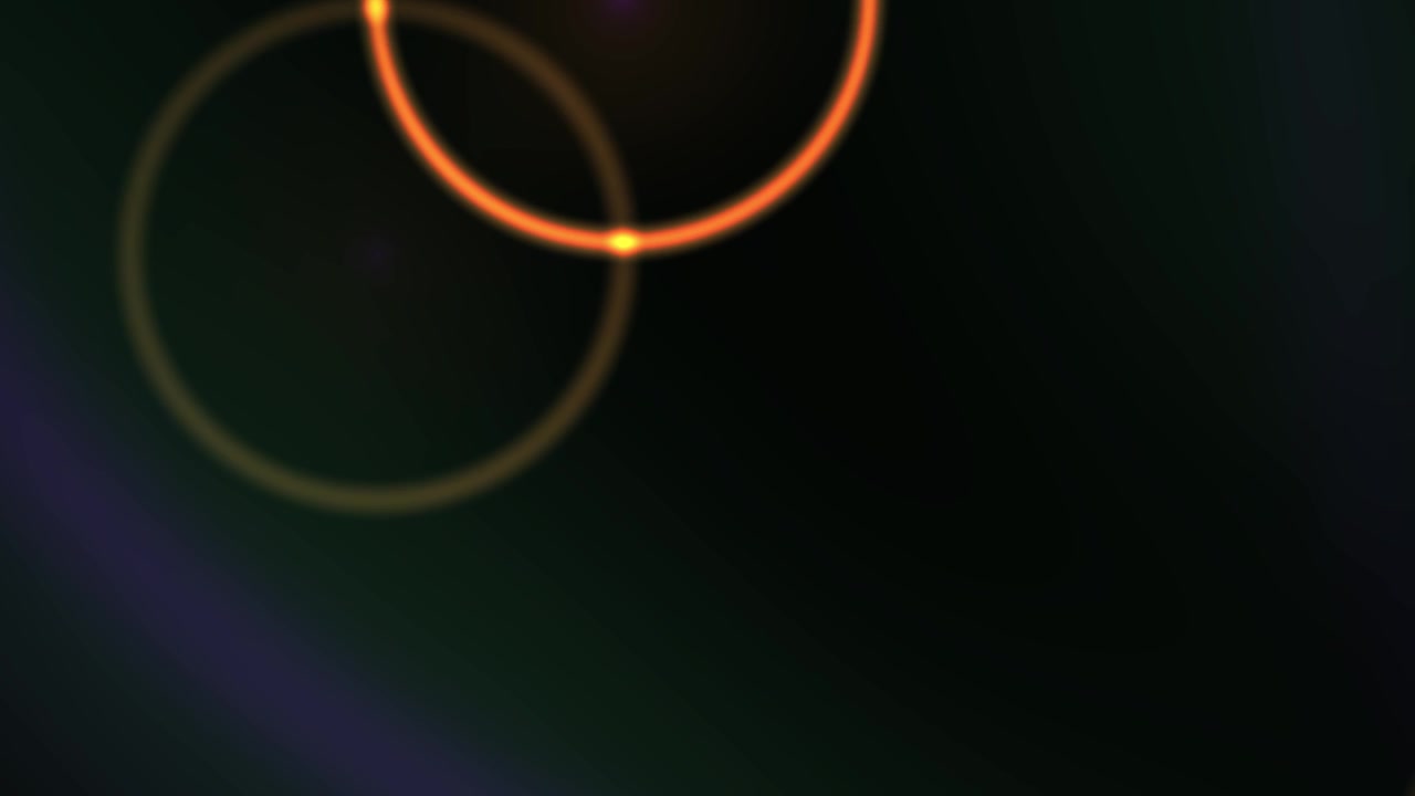 Sfondo Animato Astratto con Anelli Dorati Luminosi ed Effetti di Luce