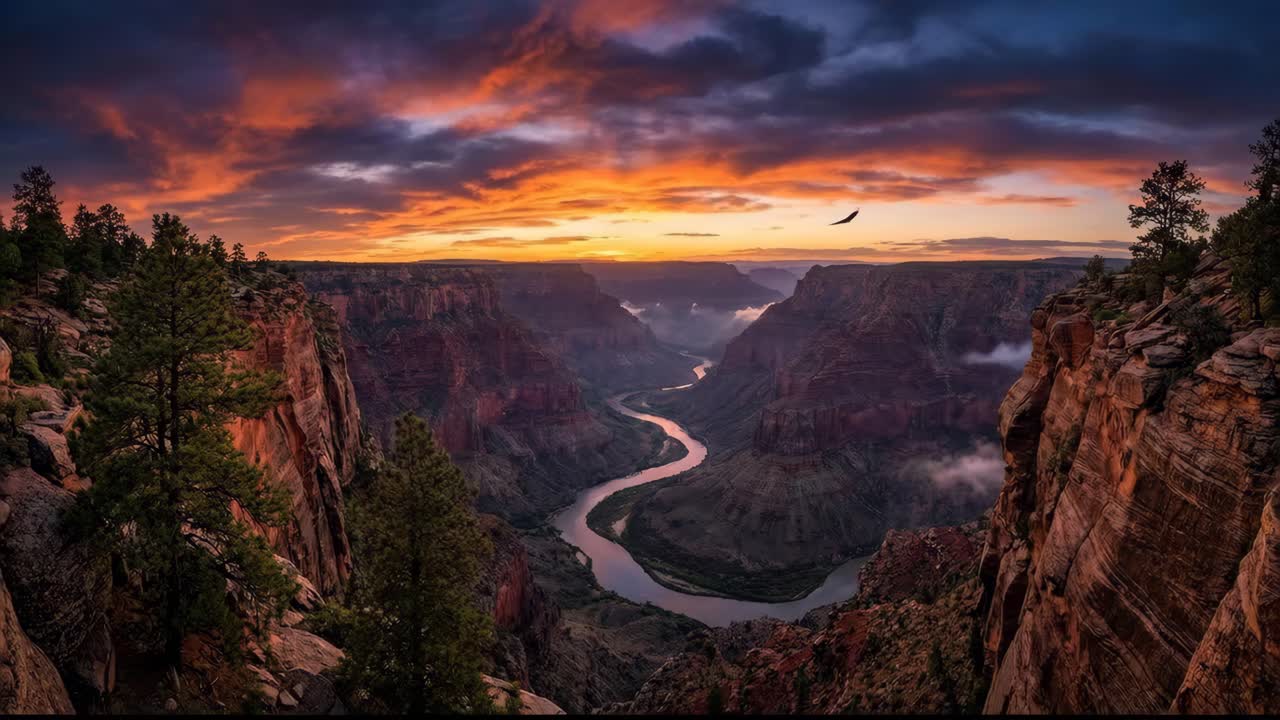 Grand Canyon Landscape at Sunrise
