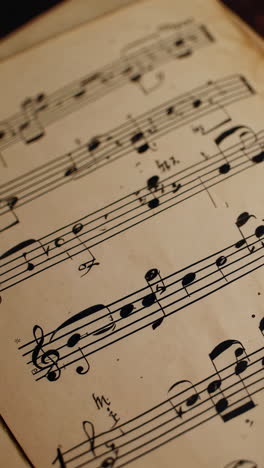 notas de música antigua
