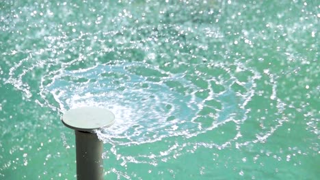 water fountain splashing