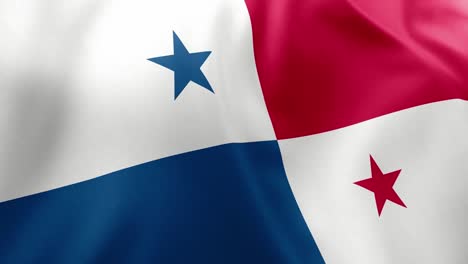 realistic waving flag of panama, quartered red, white, blue with stars. central american nation symbol, panama city, patriotism, panama