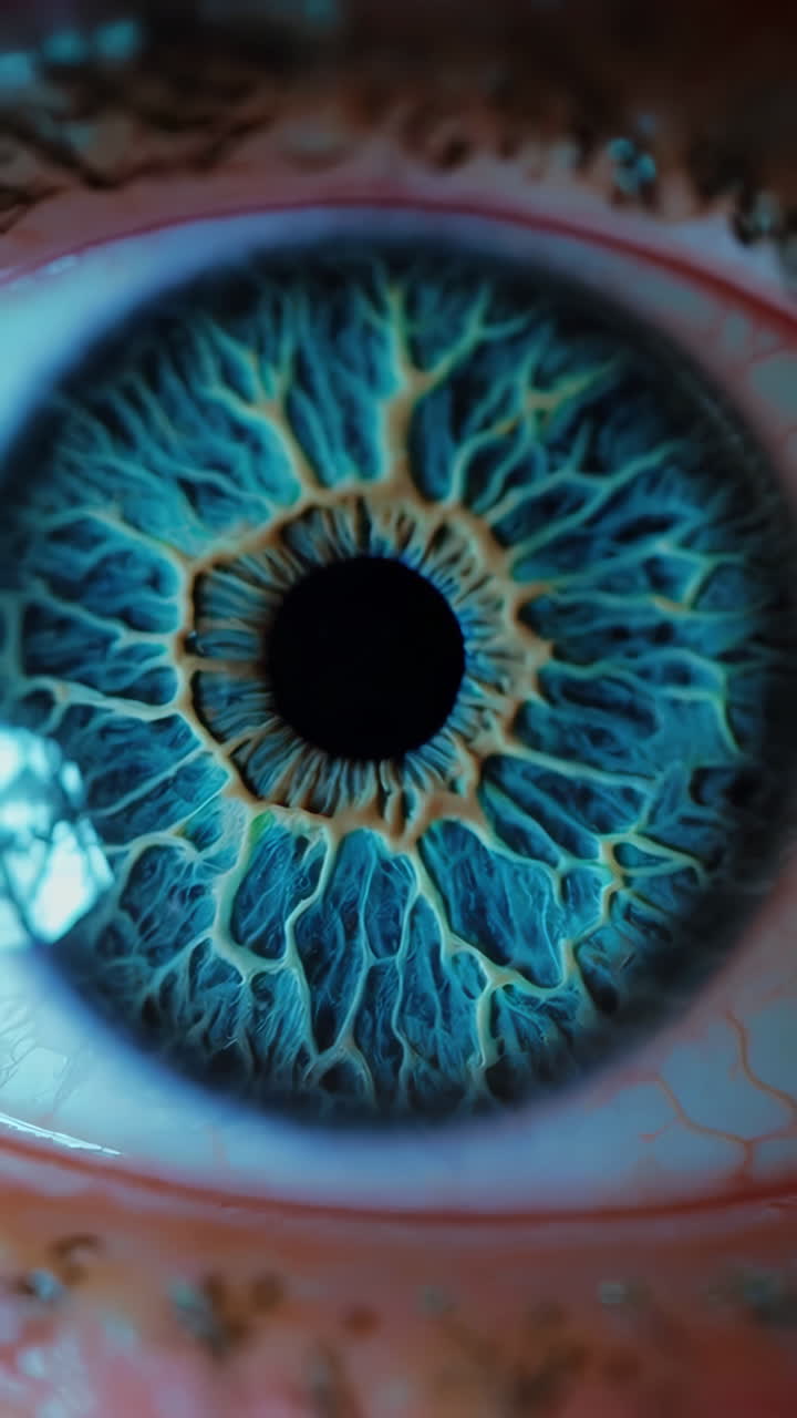Extreme Close-up of a Detailed Human Eye