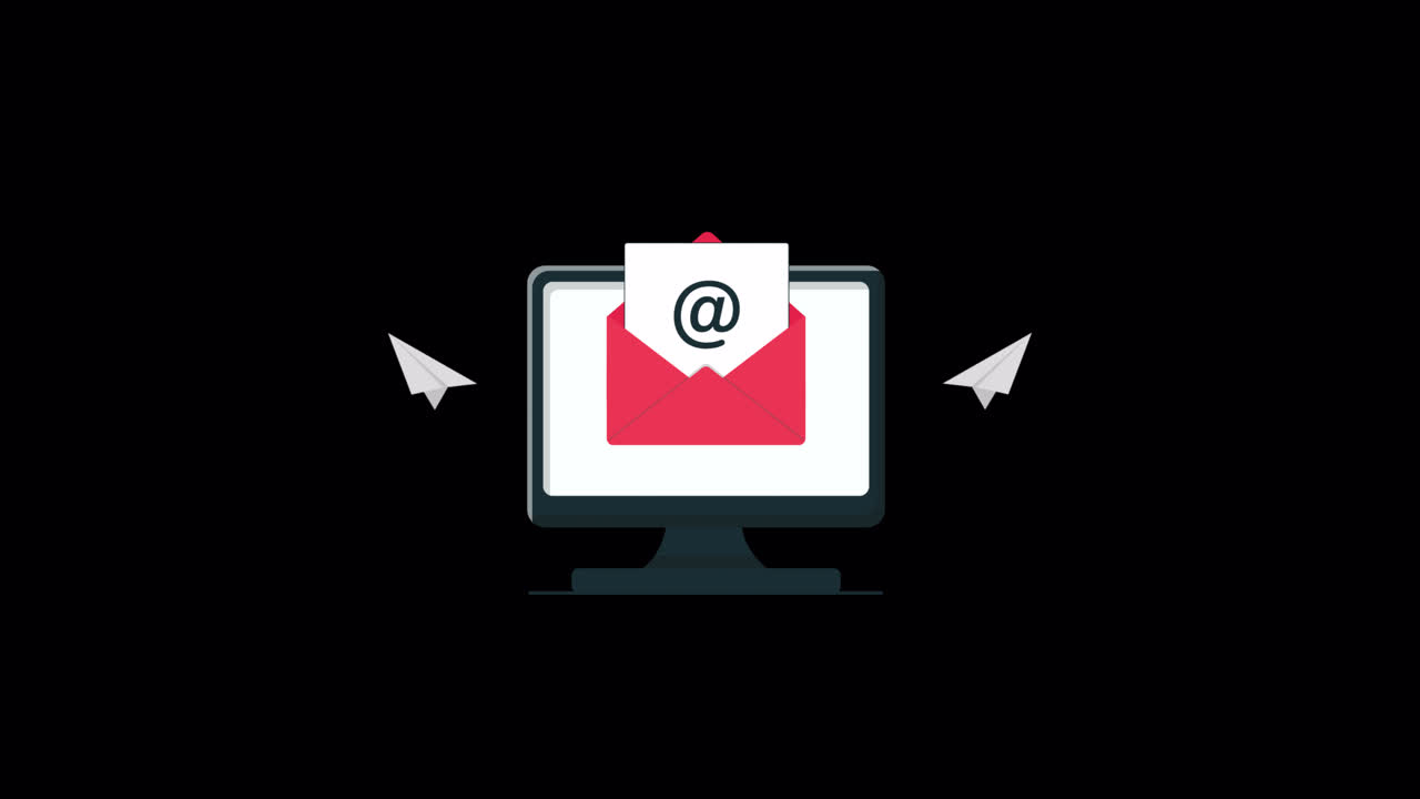 Comunicazione E-mail e Invio di Messaggi Animato su Monitor di Computer