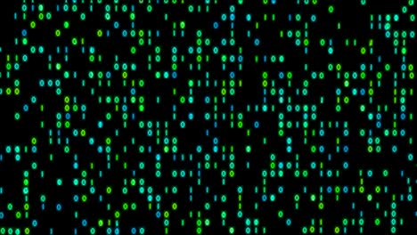 data stream binary glowing 4k