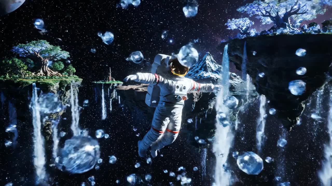 Astronaut in a Surreal Space Fantasy