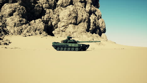 tank in the desert