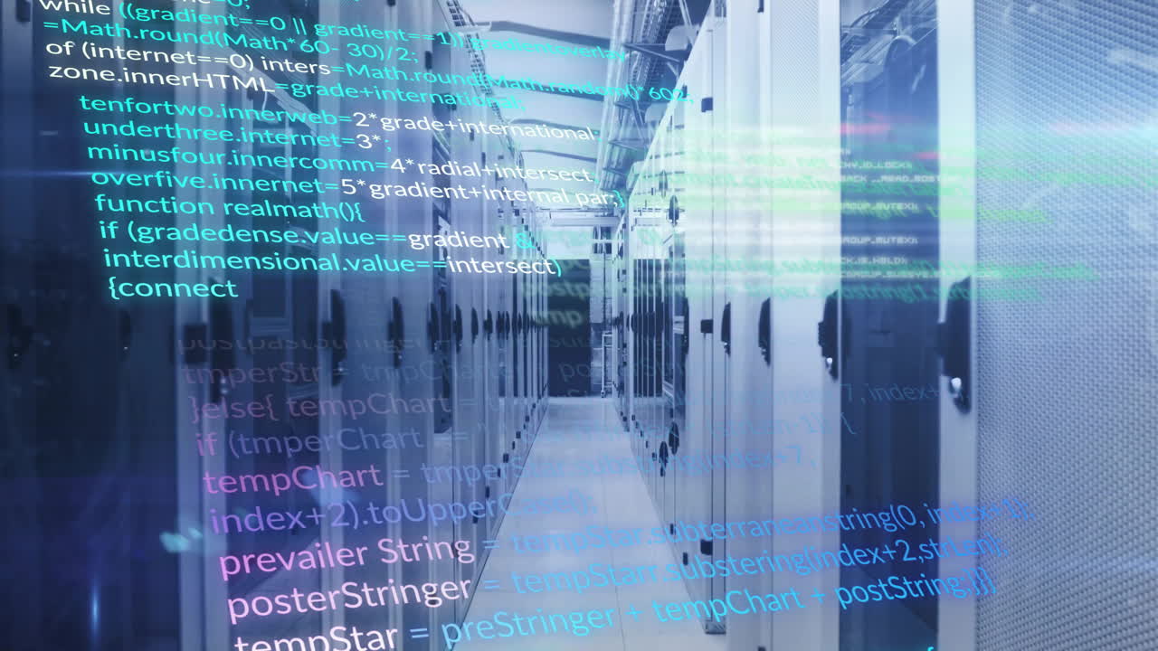 Animation of data processing over computer servers