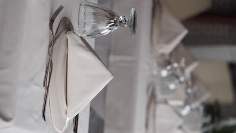 table setting for a formal dinner