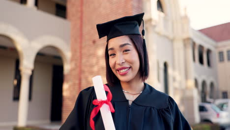 Graduate,-face-and-woman-with-diploma