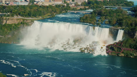 vista aérea de las cataratas del niágara