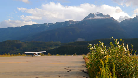 aircraft taking off on runway 4k