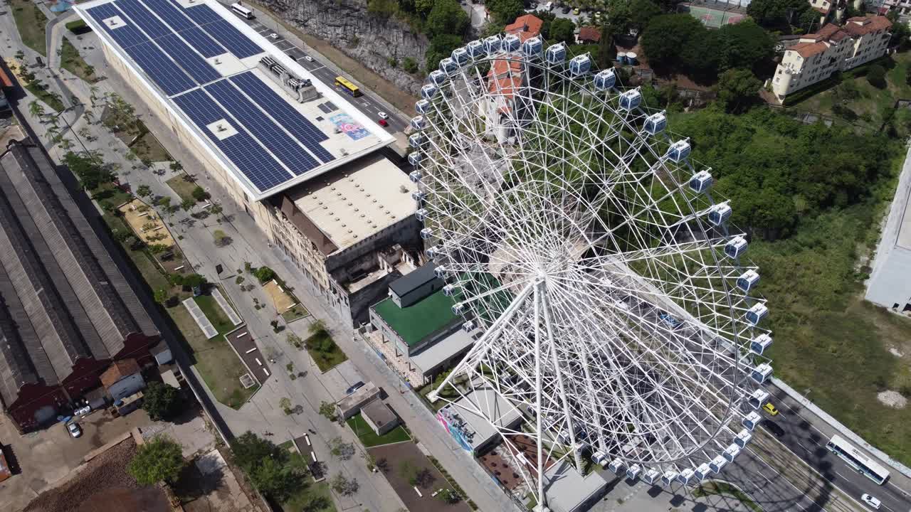 브라질 리우데자네이루 시내의 랜드마크의 공중 풍경, 리우 스타 관광 명소, 유명한 리우 니테로이 다리