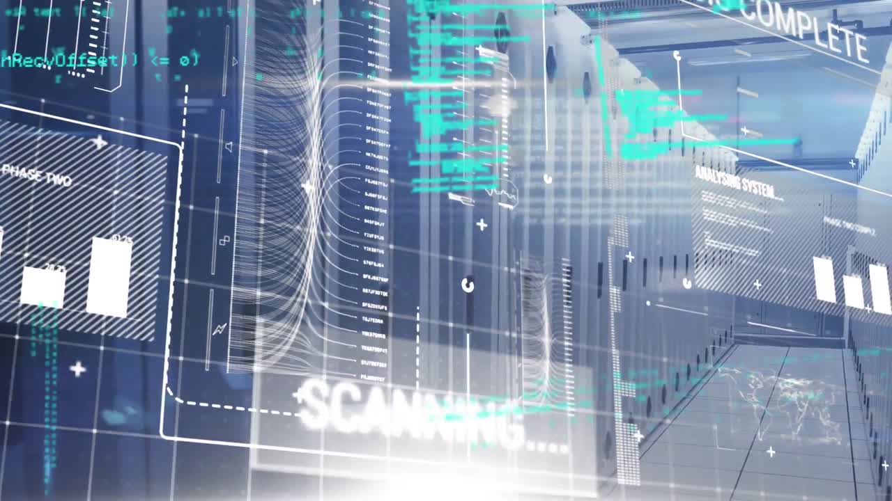 Scanning and data processing over computer processors in tech room