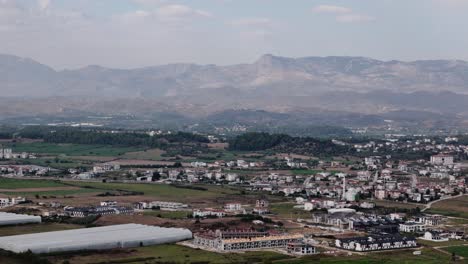 Beautiful-Landscape-of-Side,-Turkey,-Aerial-Drone-View