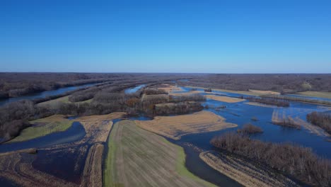 Luftaufnahmen-Der-Wasserstraßen-In-Fort-Donelson-In-Tennessee