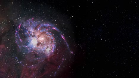 galaxia espiral y el polvo cósmico en el universo