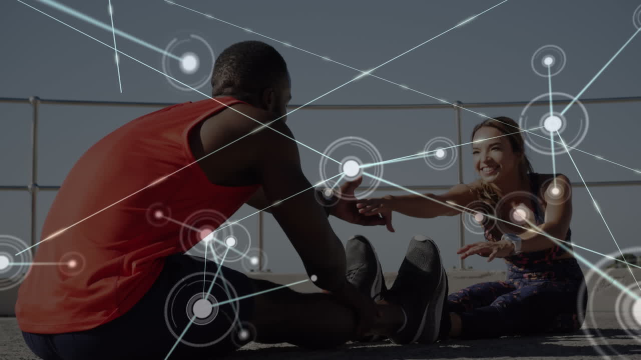 야외 운동을 하는 여성과 남성에 대한 연결 네트워크의 활성화