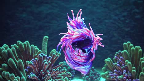 colorful betta fish in aquarium