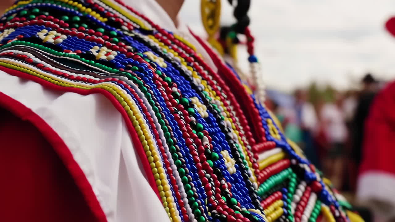 Traditional Colorful Beaded Clothing