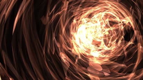 abstracto luces brillantes vórtice de fuego flujos de energía fondo de movimiento. material de bucle de túnel de animación de remolino de fuego, ondas de energía y partículas brillantes, bucle sin costuras capaz.