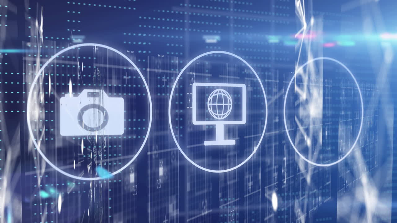 디지털 아이콘의 애니메이션 및 데이터 처리