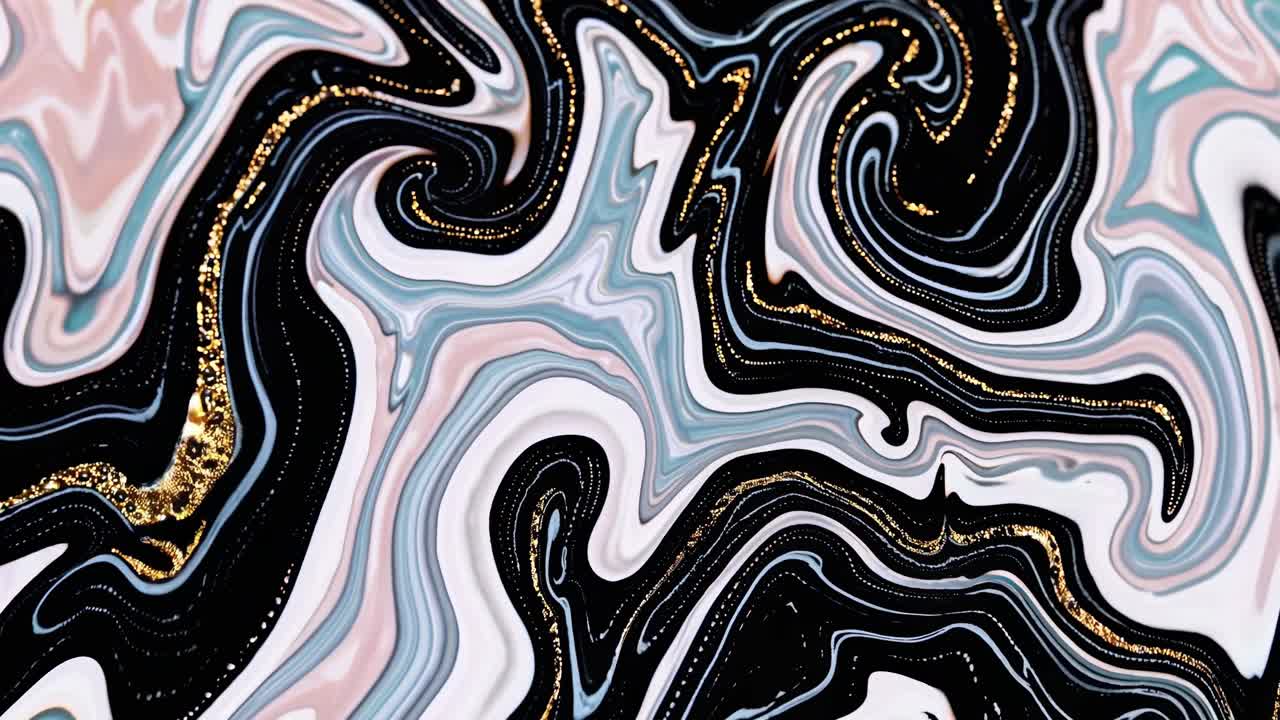 Abstract video featuring swirling pastel colors in a fluid motion, creating a mesmerizing, artistic