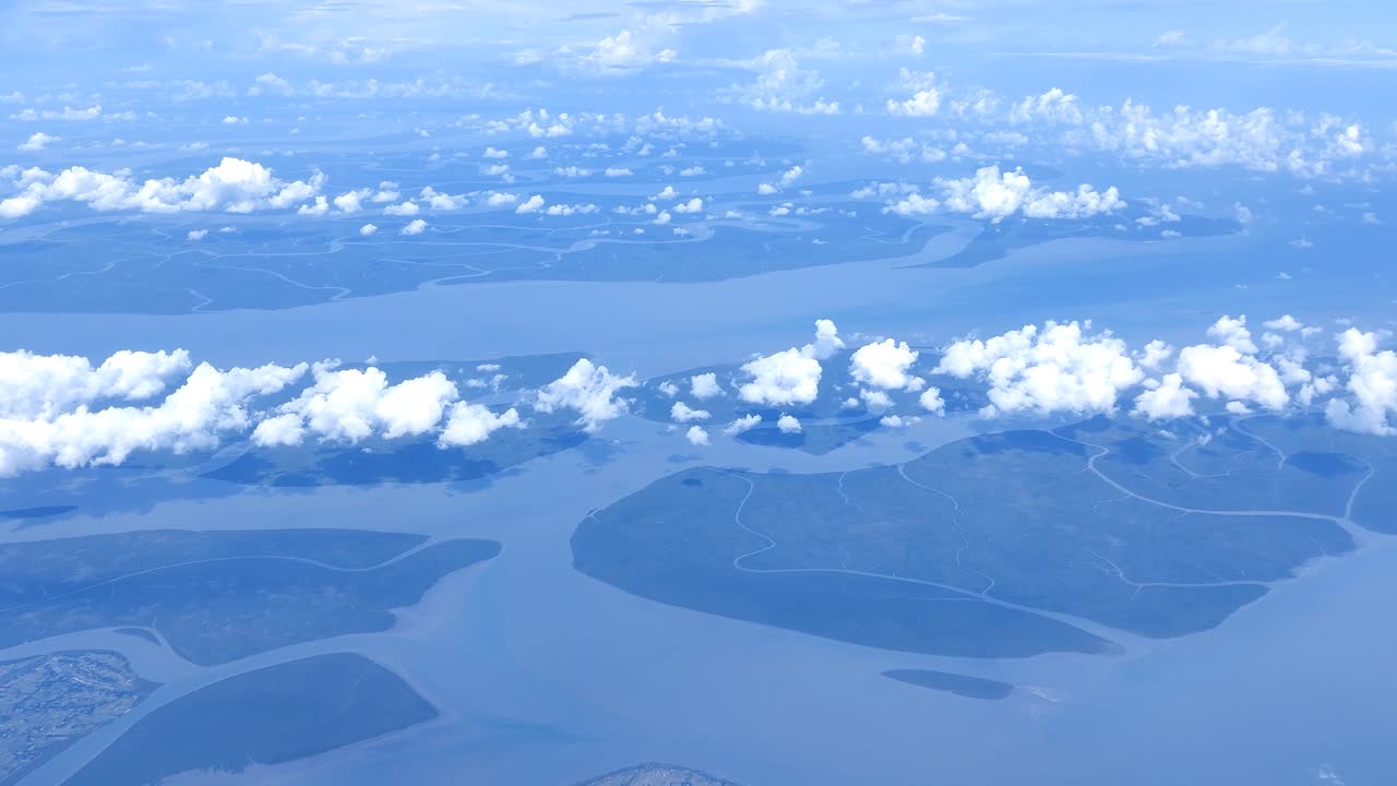 Where Sub Continental River meet sea and form delta islands