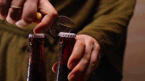 opening beer bottles