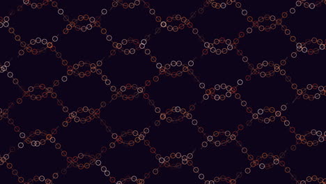 waves pattern from colorful rings and lines on black gradient