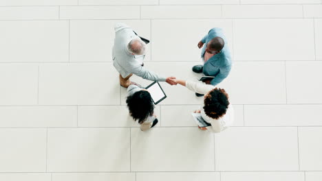 business people, group handshake