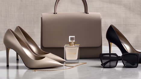elegant collection of luxury fashion accessories