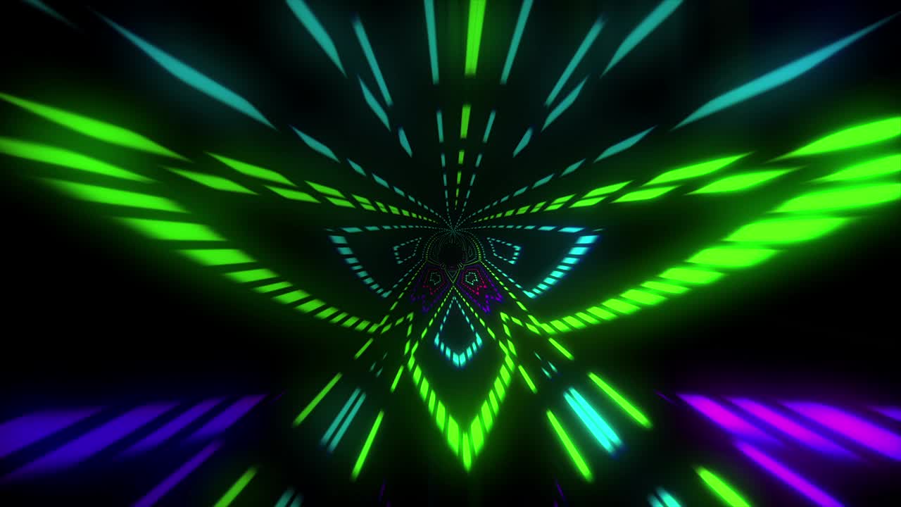 vj tunnel astratto creativo