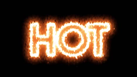 hot text animation