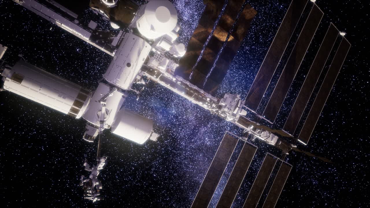 estación espacial internacional en el espacio ultraterrestre