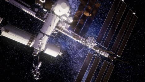 international space station in outer space