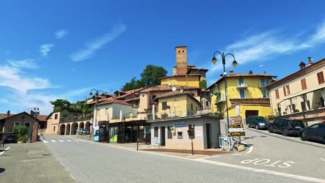 picturesque italian street with historic architecture