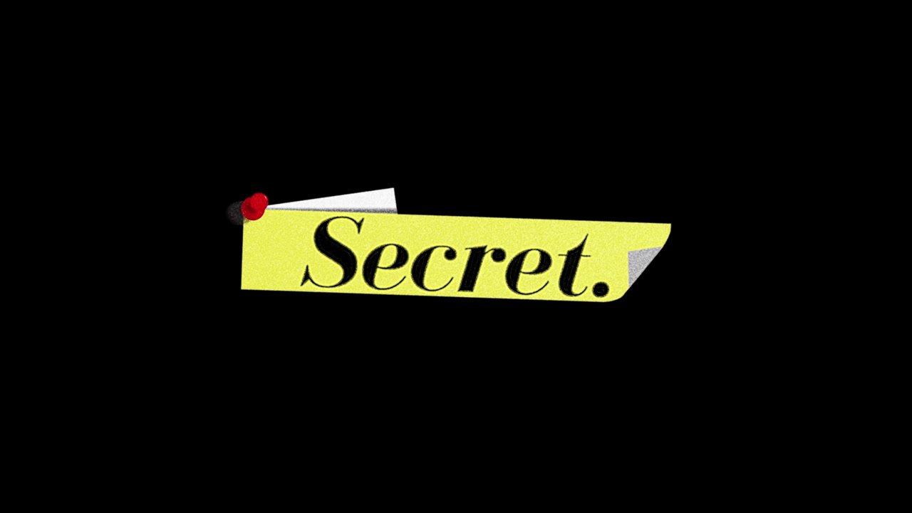 Parola segreta appare su un post-it giallo appuntato