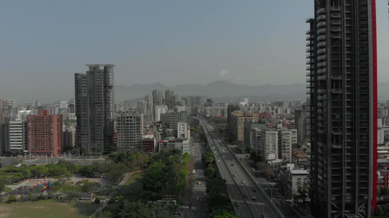 vista aérea de la ciudad de taipei